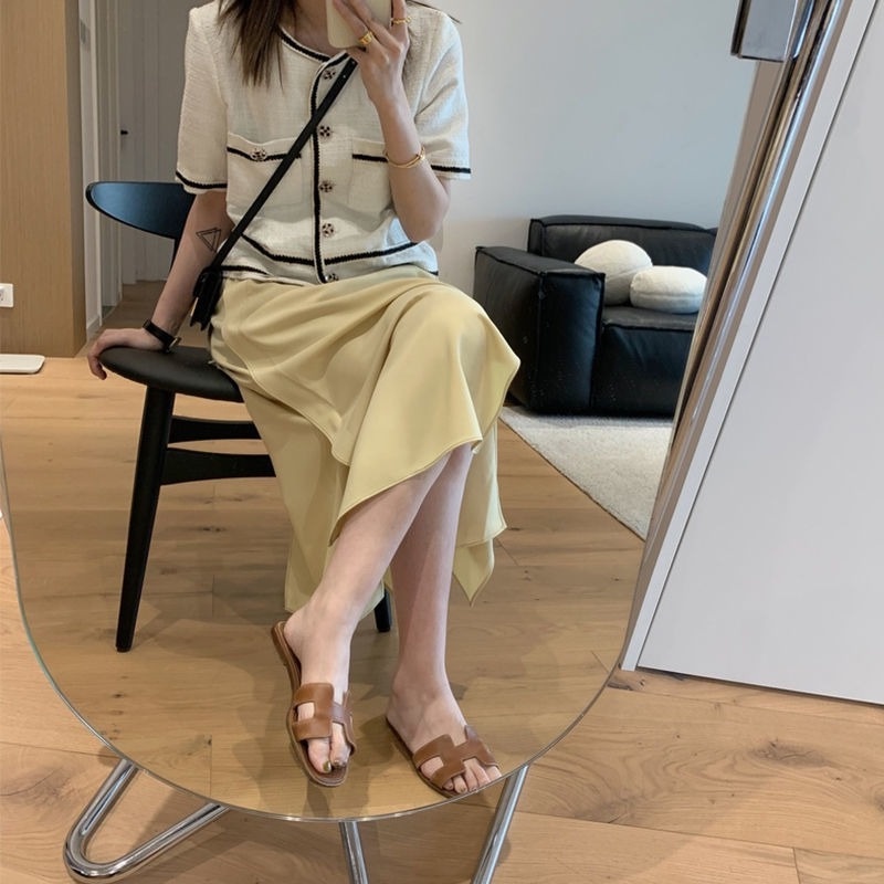 Chân Váy Xẻ Tà Dáng Rộng Thời Trang Mùa Thu Cho Nữ