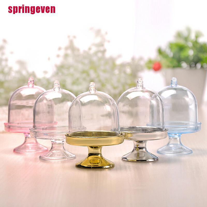 Set 2 Khay Nhựa Trong Suốt Đựng Kẹo / Quà Cưới