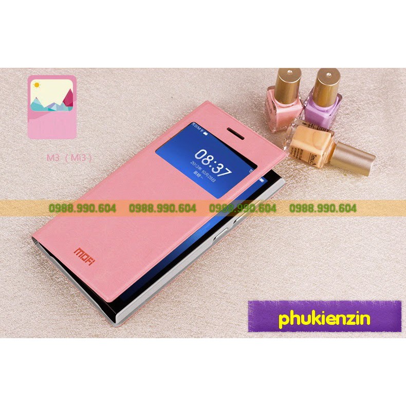 Bao da điện thoại xiaomi mi3 dạng cửa sổ