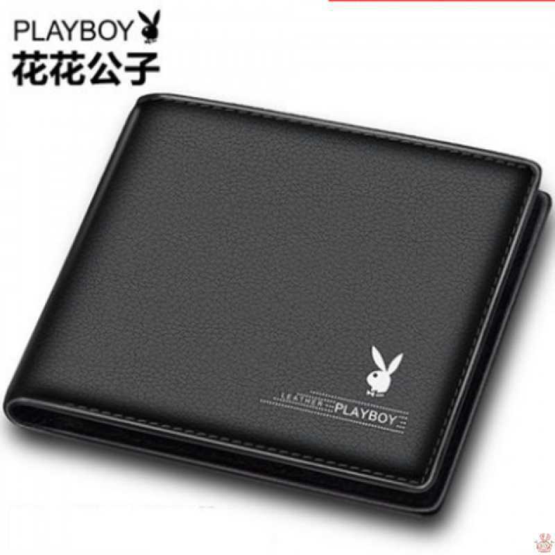 Ví Playboy Dáng Ngắn Có Kẹp Gắn Bằng Lái Xe Tiện Dụng Cho Nam Sinh