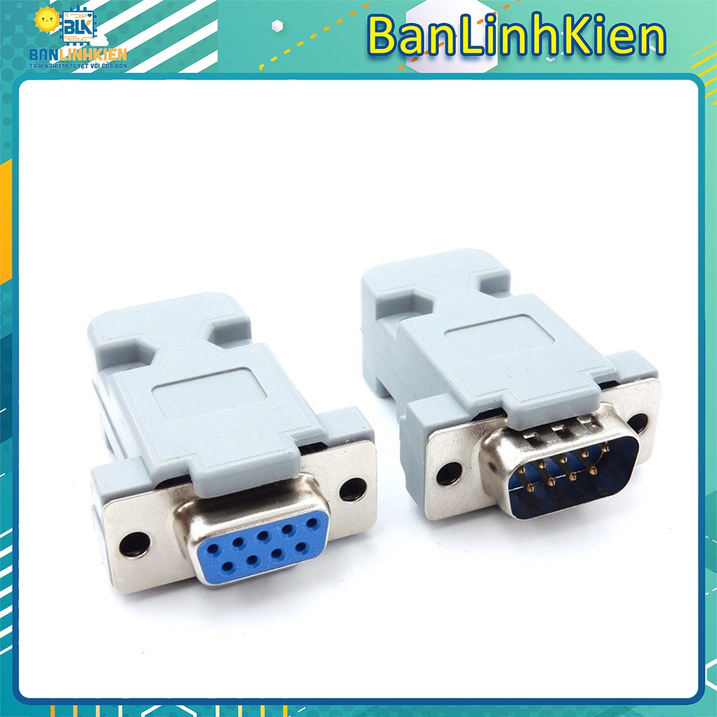 Đầu Cổng COM DB9 Thẳng Hàn Dây/ Đực hàn dây/ Cái hàn dây/ Vỏ DB nhựa | BigBuy360 - bigbuy360.vn