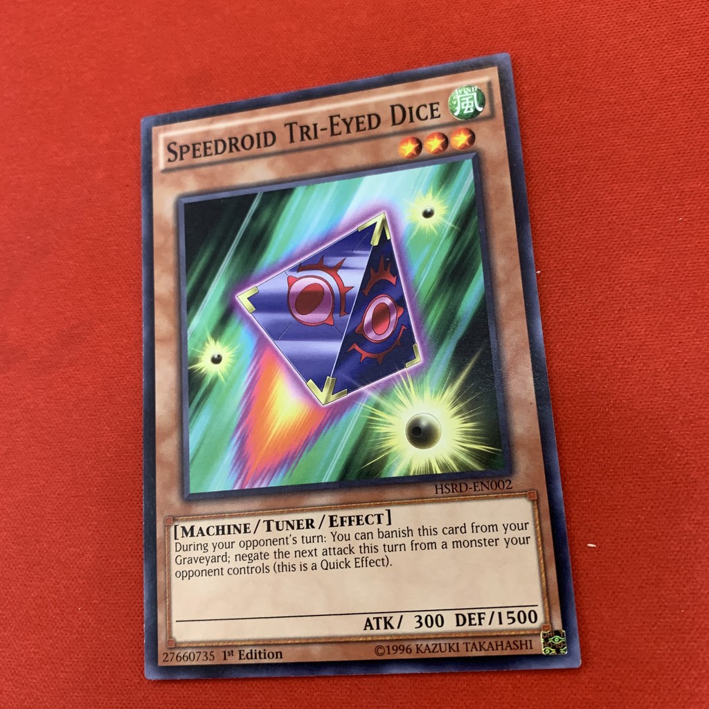 [EN][Thẻ Bài Yugioh Chính Hãng] Speedroid Tri-Eyed Dice