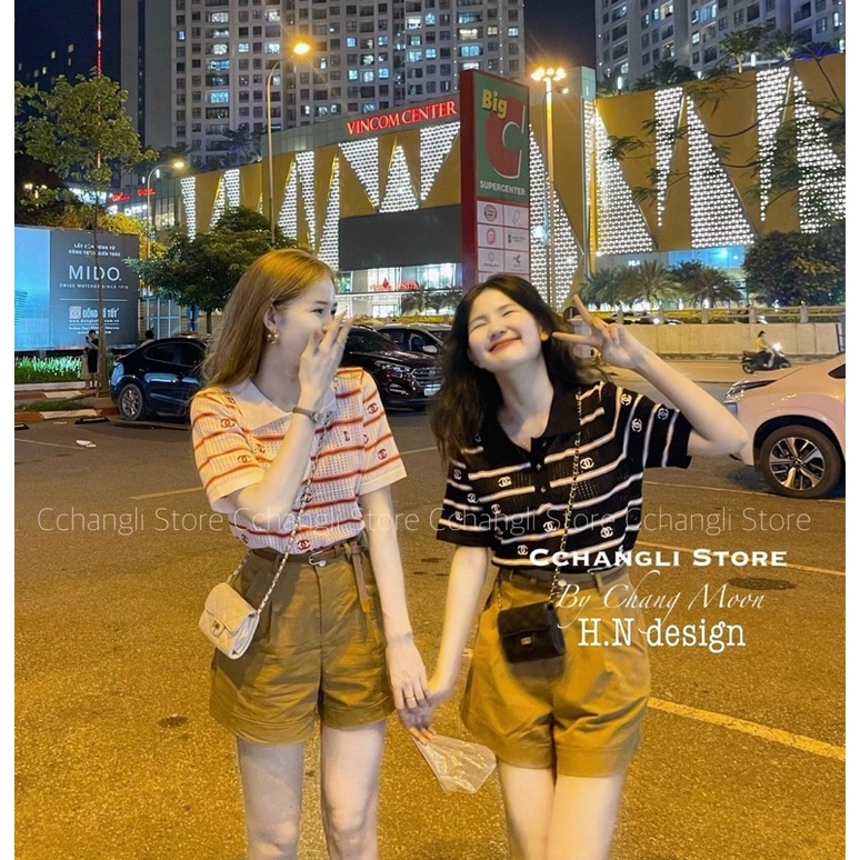 Áo Len Lỗ mongtoghi cổ đức chữ X thêu, kiểu Áo Len Polo A024