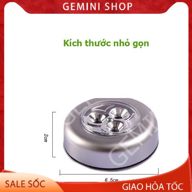 Đèn Led Dán Tường Cốp Xe Ô Tô Trần Xe Tủ quần áo mini dùng pin L646 siêu sáng GEMINI SHOP