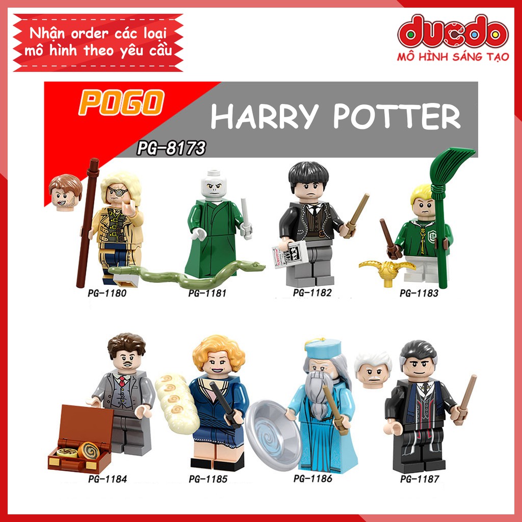 Minifigures các nhân vật trong Harry Pot.ter - Đồ chơi Lắp ghép Xếp hình Mini Mô hình POGO PG 8173