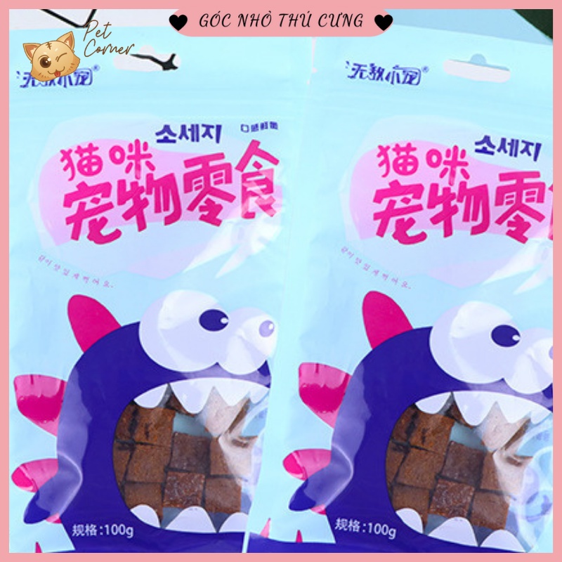 Snack thịt bò và cá hồi ít chất béo cho chó mèo