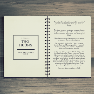 Sổ tay planner tài chính cá nhân, thu chi, kakeibo "Thọ hưởng" - quyển 4/4 trong bộ sổ "Tỉnh thức" bởi Self-Planner