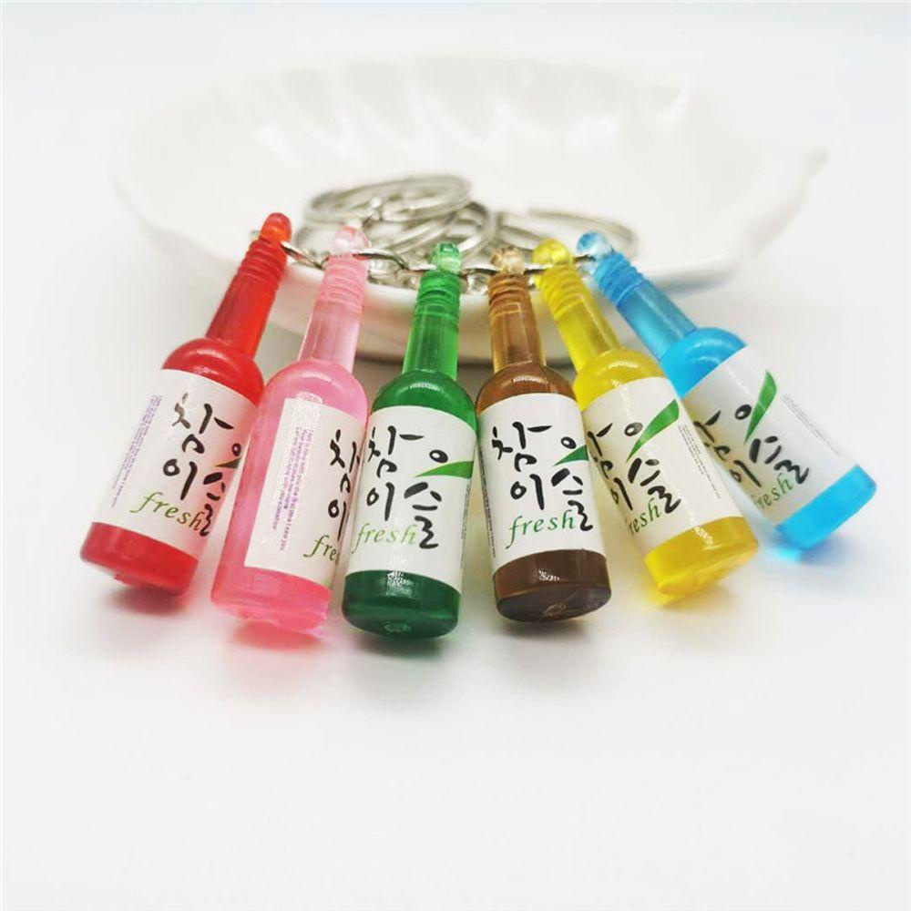 LANFY Móc Khóa Hình Lon Nước Soju Dễ Thương ​Móc Khóa Xe Hơi Thiết Kế Độc Đáo Chất Lượng Cao