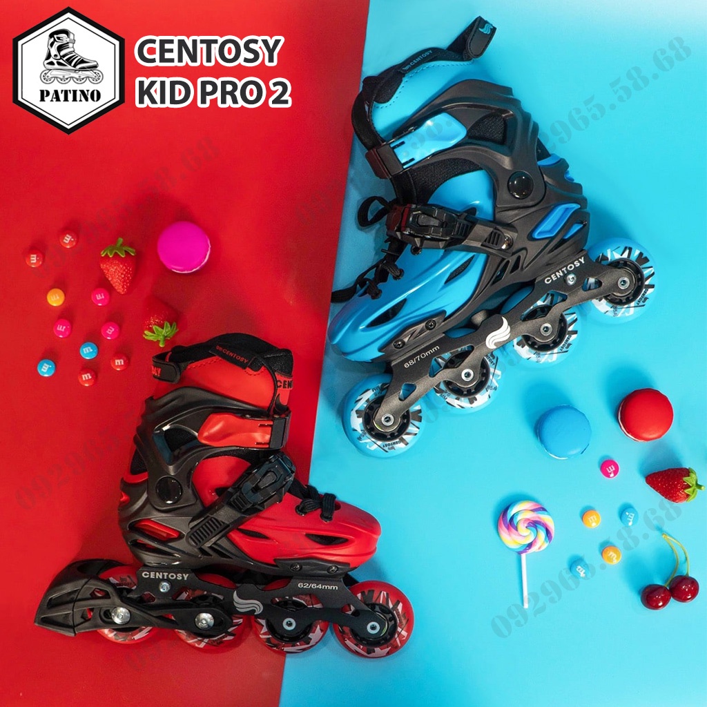 Giày patin trẻ em Centosy Kid Pro 2 chính hãng,có chức năng khóa bánh giá tốt