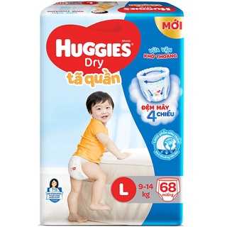 Bỉm - tã quần huggies size l 68 miếng