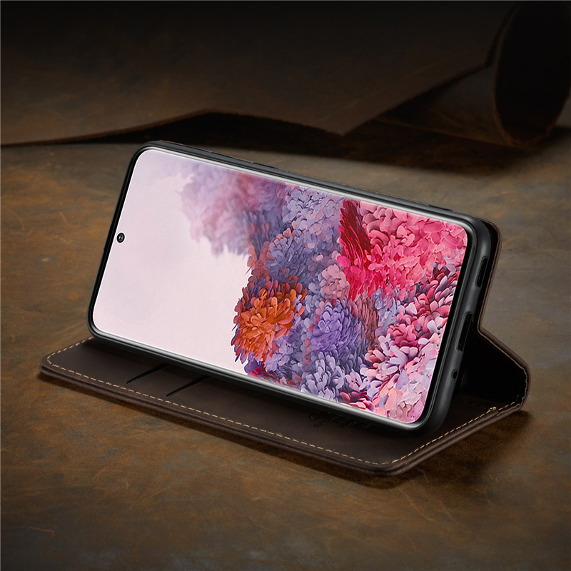 Bao Da Nắp Gập Có Ngăn Đựng Thẻ Nam Châm Thời Thượng Cho Samsung S10 S9 S8 Plus S10E S7 Edge A10