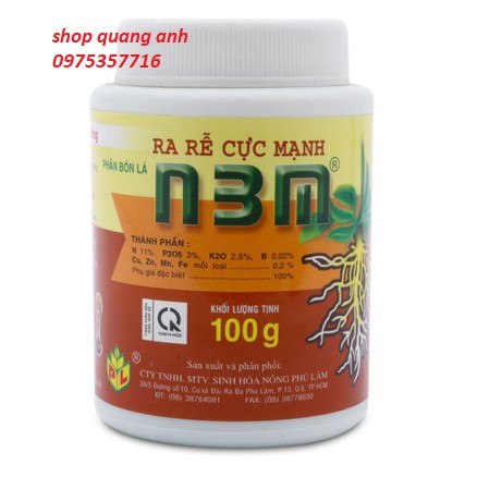 Set 2 Phân bón lá RA RỄ CỰC MẠNH N3M 100gr