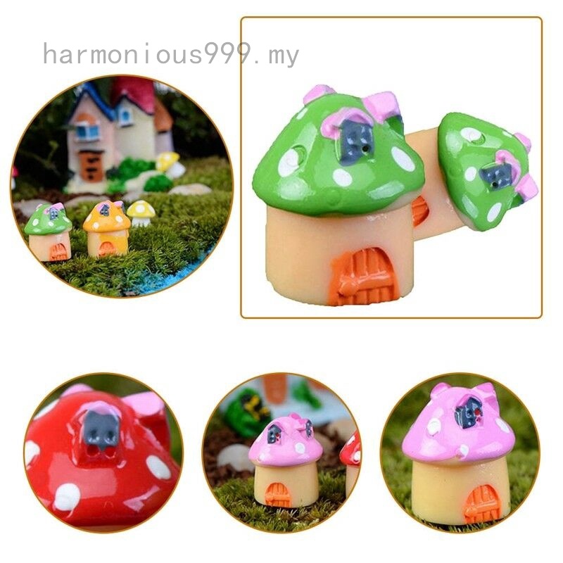Đồ trang trí Cây Nấm Mini Dễ Thương Dùng Trang Trí Sân Vườn / Nhà Búp Bê DIY