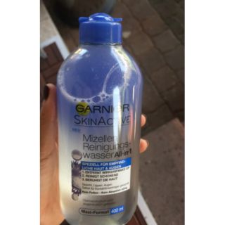 (oder sale dòng mới nhất) Nước tẩy trang Garnier xanh tím cho da nhạy cảm, cho mắt môi, mặt