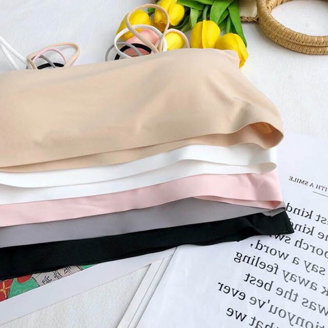 Áo Lót Bra, Áo Ngực Su Đúc 2 Dây Xinh Xắn Chất Thun Mát Lạnh Có Đệm Nâng Ngực 8881 | BigBuy360 - bigbuy360.vn