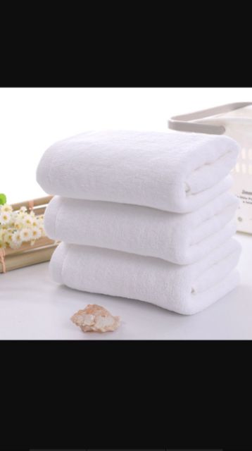 Khăn mặt trắng khách sạn, spa 100%cotton 30*50cm