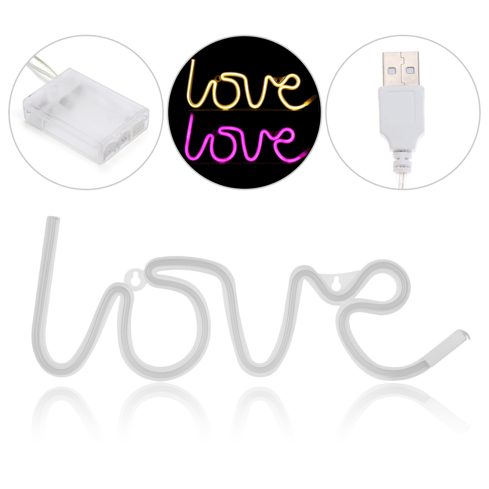 Đèn Led Neon Hình Chữ Love Dùng Để Trang Trí