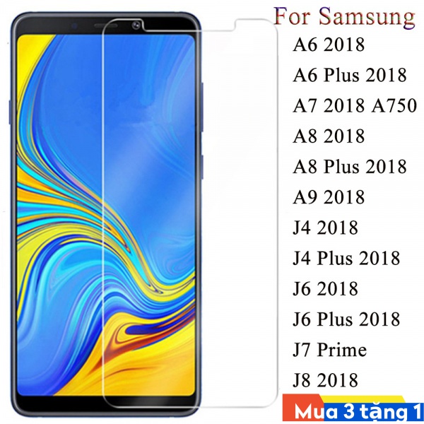 Kính cường lực màn hình chất lượng cao kèm phụ kiện cho Samsung Galaxy A01 Core A3 A5 A6 A6S A7 A8 A9 A12 A8S A9 J7 J727 J730 J7008 J700F Plus prime Star lite Pro 2016 2017 2018