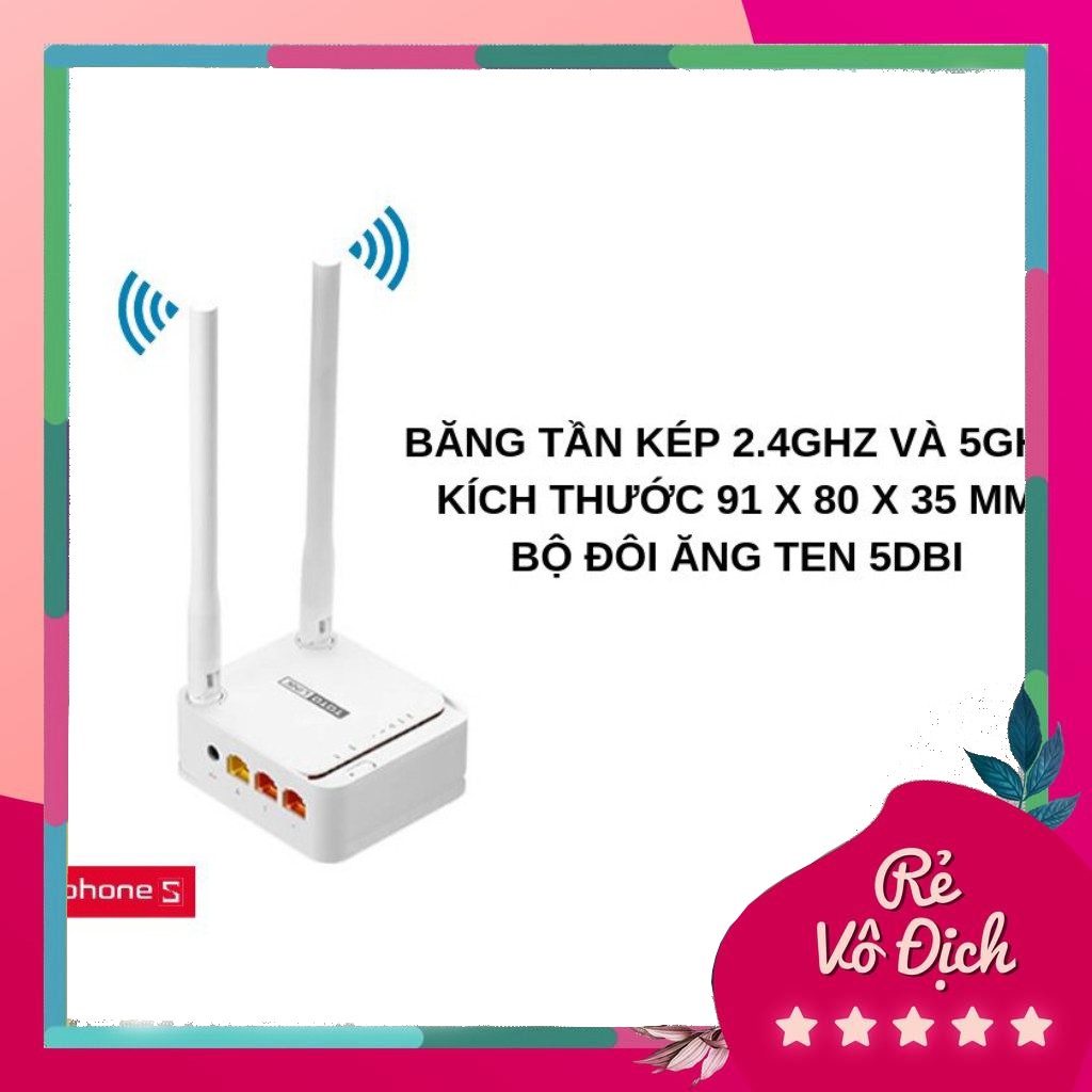 Bộ phát WiFi Totolink N200RE 2 râu - 300Mbps k8386