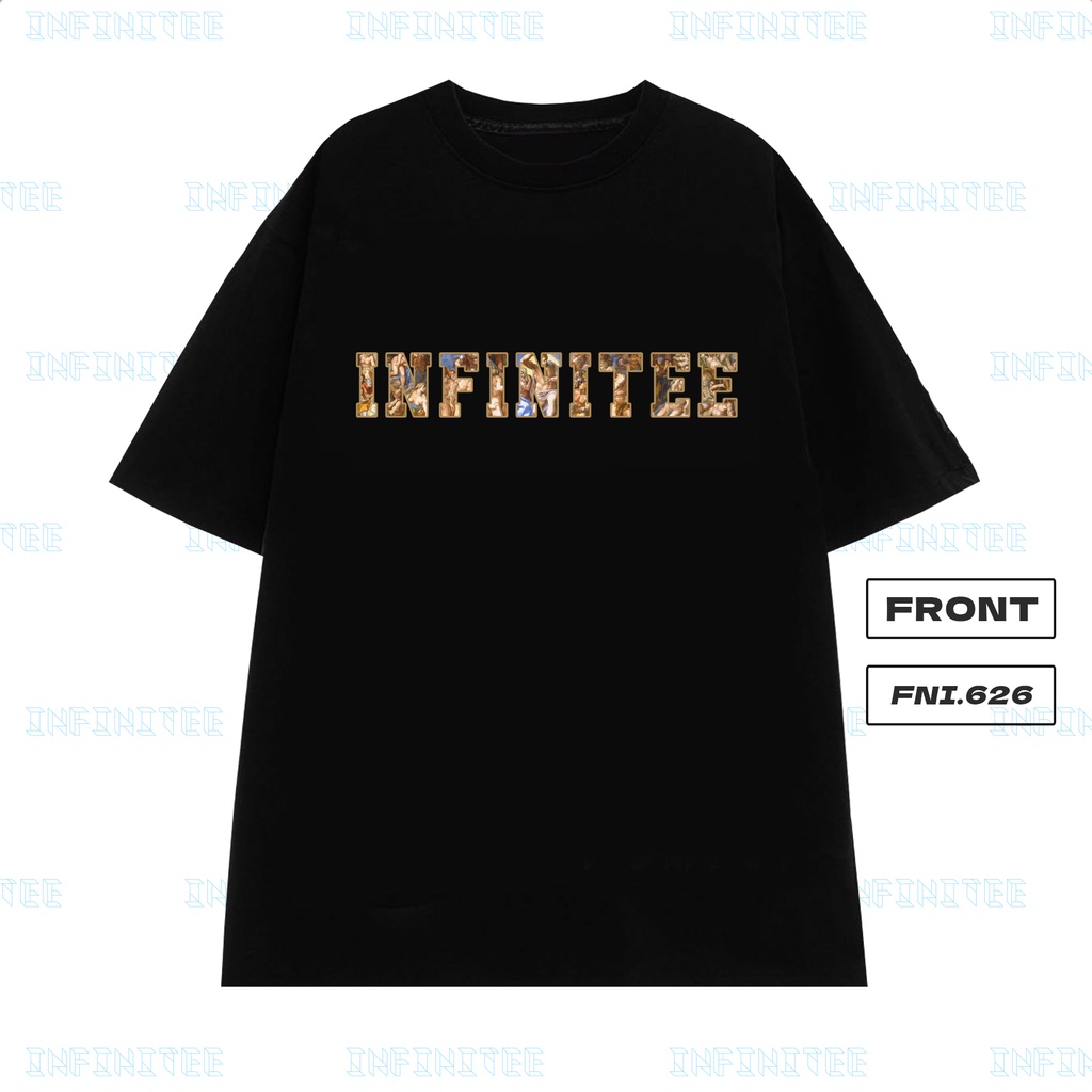 Áo thun INFINITEE Fni0626, Thun 100% Cotton - form rộng Unisex.