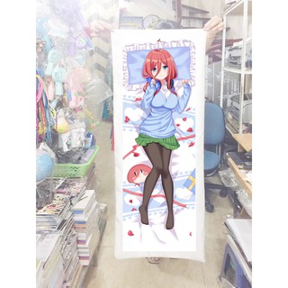 Gối ôm dài anime Nakano Miku 1mx40cm Go-Toubun no Hanayome Nhà Có Năm Nàng Tiên (Tặng 1 poster hoặc 1 huy hiệu)