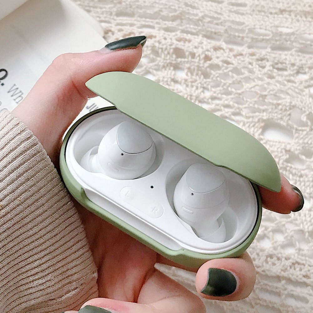 Ốp hộp sạc tai nghe cứng màu nhám dễ thương cho Samsung Galaxy Buds Plus