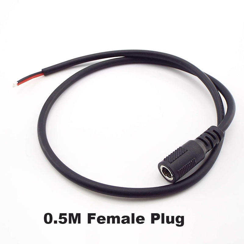 Dây Cáp Nối Nguồn 12V 5A DC Female Plug 5.5x2.1mm 20 AWG Cho Đèn LED CCTV