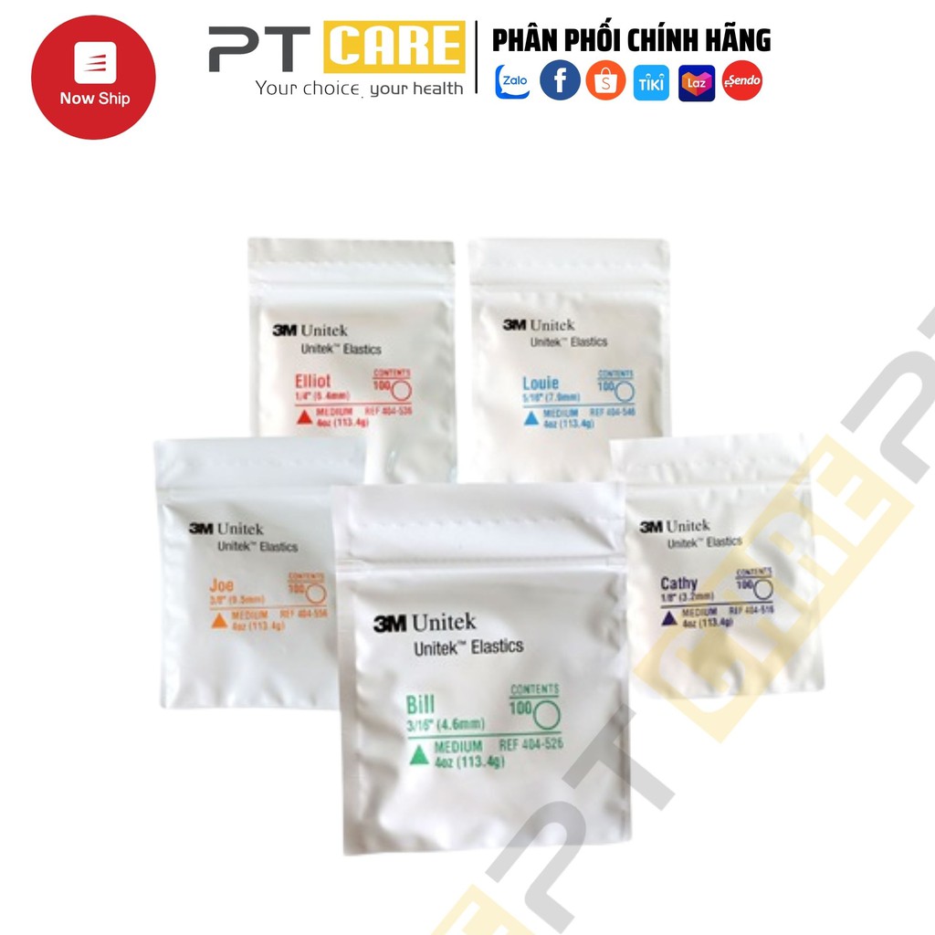 PT CARE | Thun Kéo Niềng Răng, Chun Liên Hàm Chỉnh Nha 3M Unitek Elastics 3.5oz 4oz 6oz