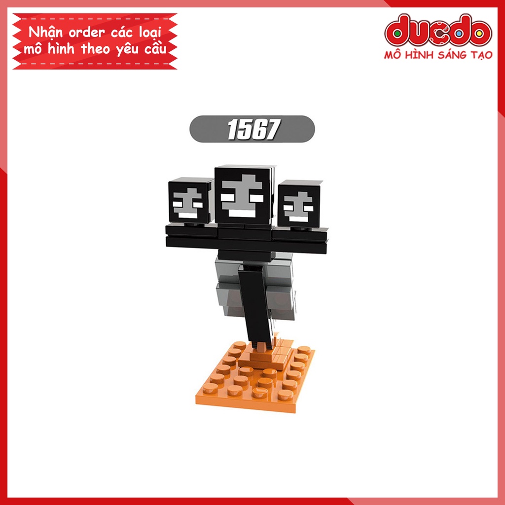 Minifigures các nhân vật Minecraft Redstone Golem, Wither, Blaze - Đồ chơi Lắp ghép Xếp hình Mini Mô hình XINH X0294