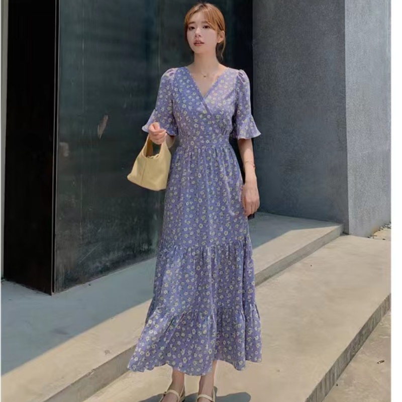 Đầm Hoa Dáng Ôm Thời Trang Mùa Hè Dành Cho Nữ