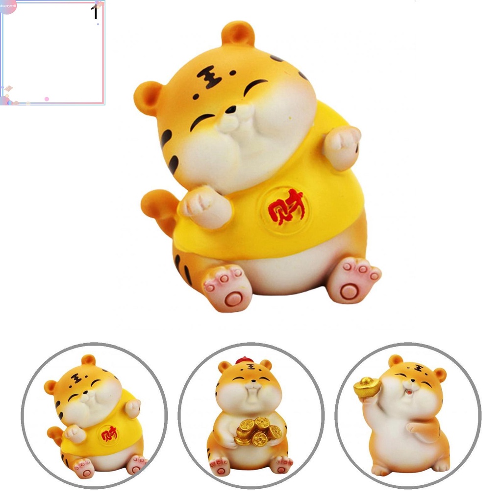 Bức tượng hổ điêu khắc nhỏ xinh để bàn trang trí đẹp mắt
