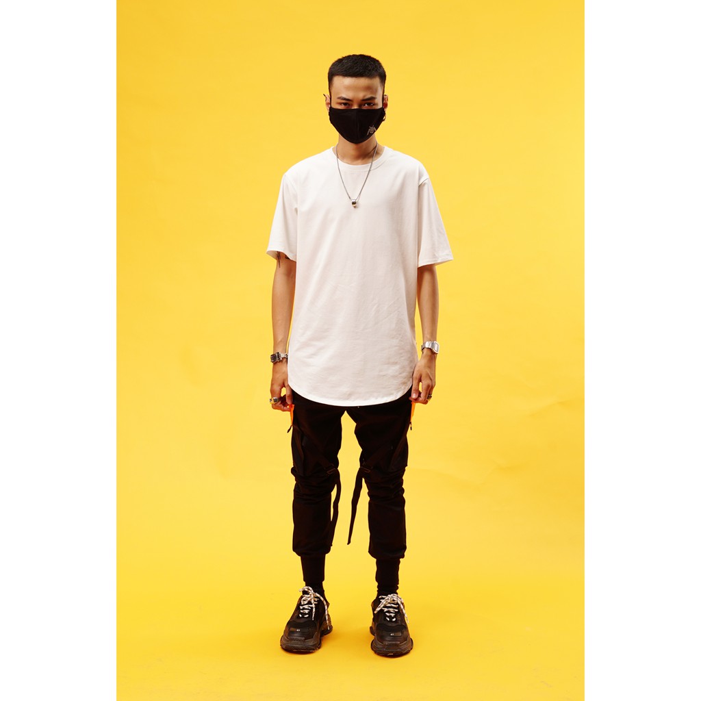 Áo Thun MYO Vạt Bầu 2 ZIP Trắng | BigBuy360 - bigbuy360.vn