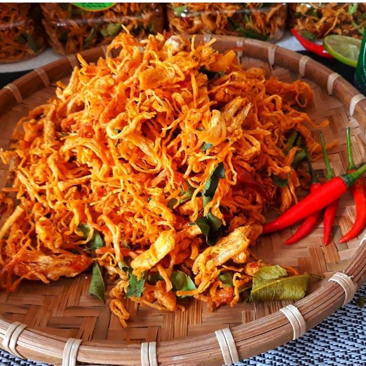 [Mã GROXUAN1 giảm 8% đơn 150K] Khô gà lá chanh HiDu 100gr loại cay vừa hàng xuất khẩu | BigBuy360 - bigbuy360.vn