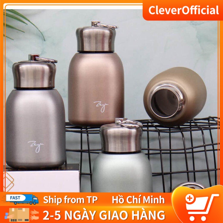 Bình hút chân không cà phê nhỏ 300ML Bình giữ nhiệt bằng thép không gỉ đáng yêu Ly đựng nước du lịch di động