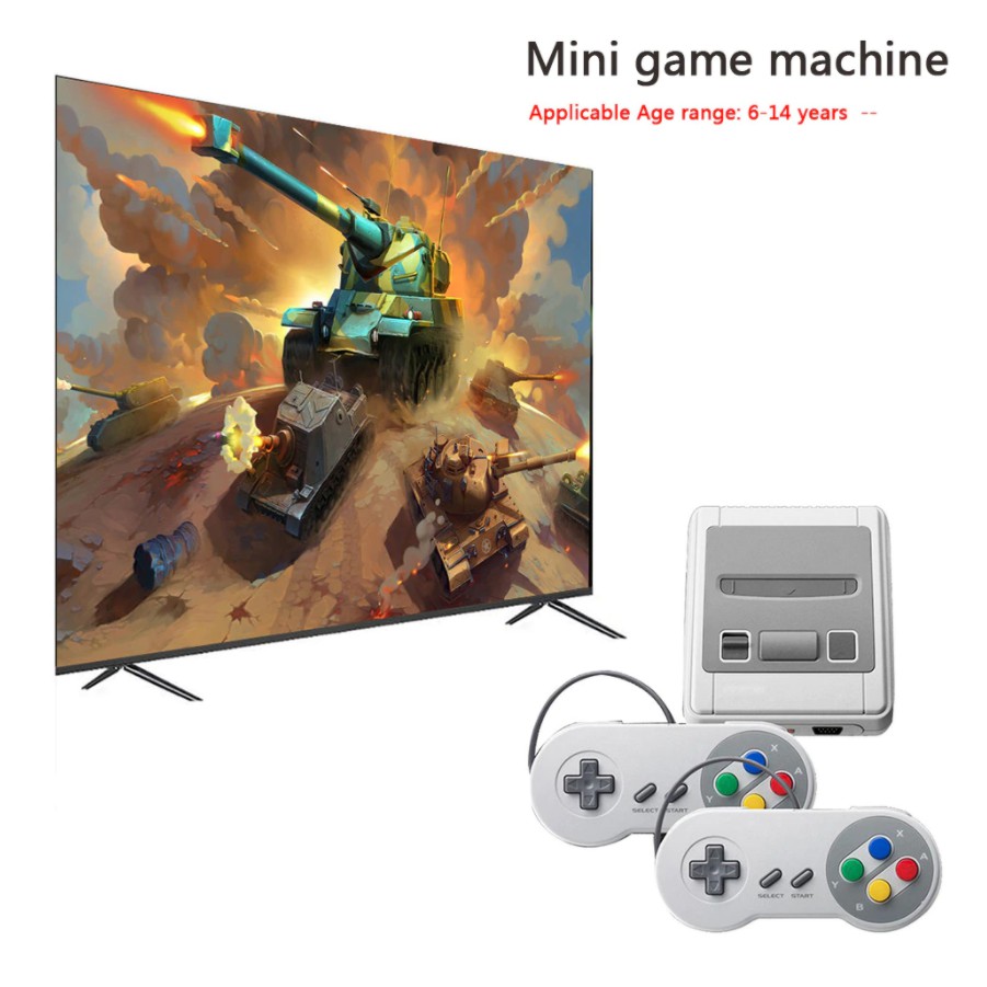 Máy Chơi Game 4 Nút HDMI SNES Super NES 620/621 - Máy Chơi Điện Tử 4 Nút Cắm Tivi - 2 Người Chơi - Bảo Hành 6 Tháng