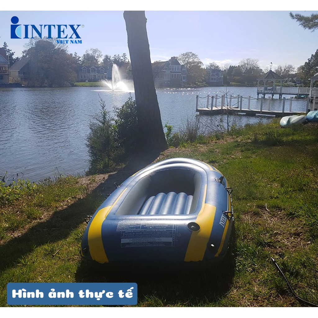 Thuyền bơm hơi INTEX Challenge chính hãng 2 người 68367, bảo hành 12 tháng