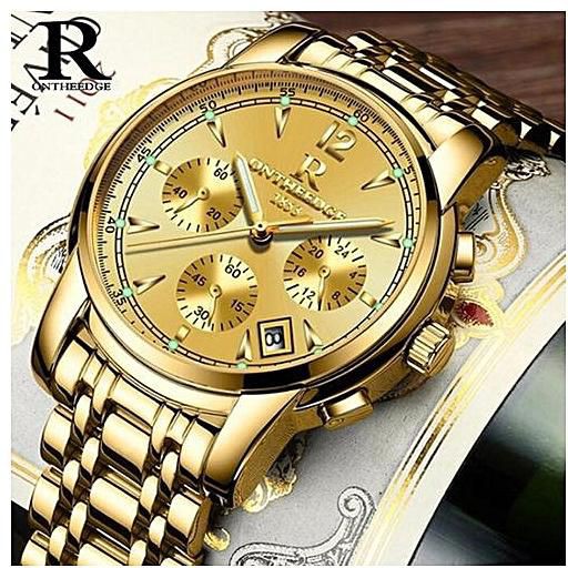Đồng hồ nam ONTHEEDGE RZY026 dây đúc đặc chạy Full kim (Fullbox hãng)