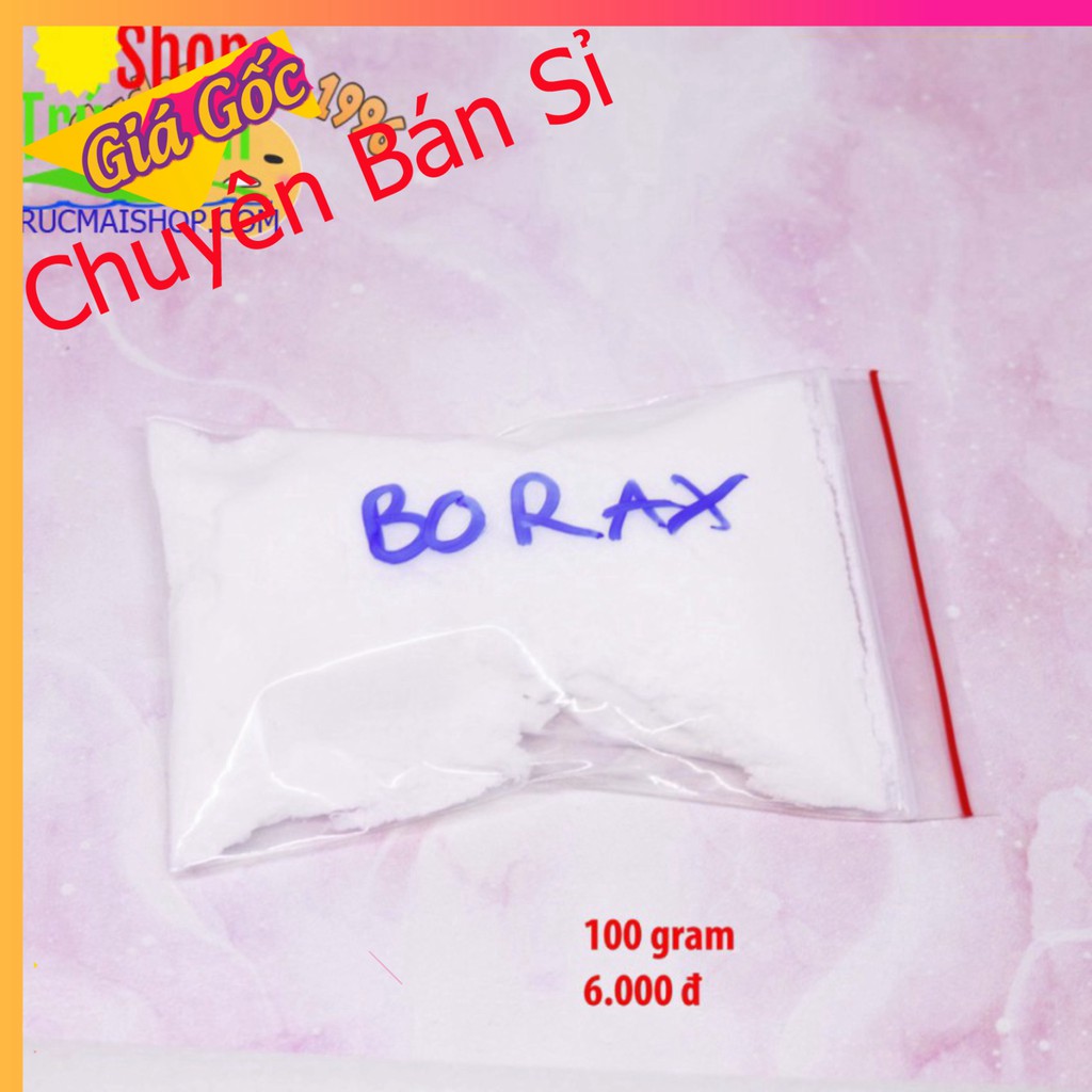 [GIÁ SỈ] Bột borax Mỹ 100 gram - Nguyên liệu làm slime