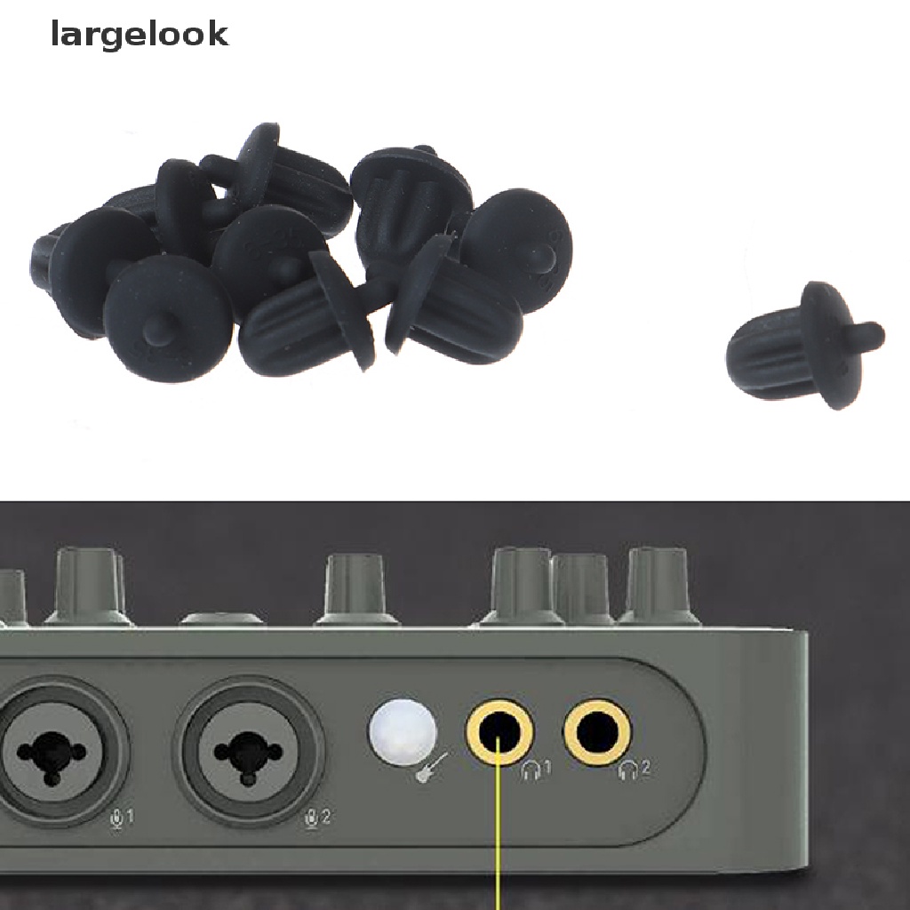 Bộ 10 Vỏ Cao Su Chống Bụi Cho Jack Âm Thanh 6.35mm PC DVD ♨Nóng Bỏng