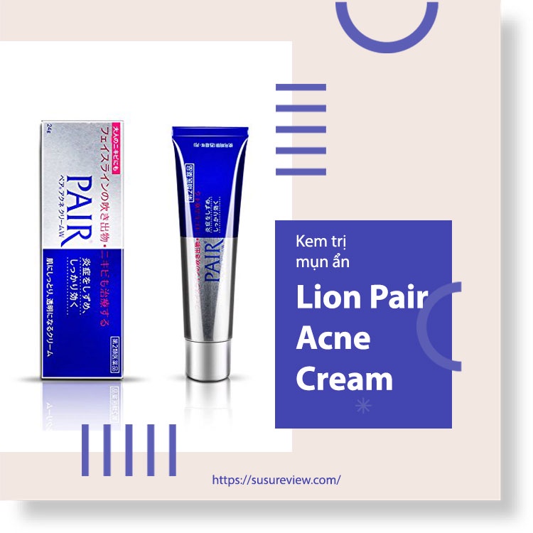 Kem Giảm Mụn Pair Acne W Cream Nhật Bản 24g chính hãng
