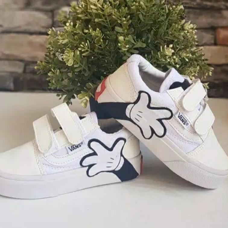 Giày Vans B7I6 Họa Tiết Chuột MICKEY Dễ Thương Cho Nam Nữ