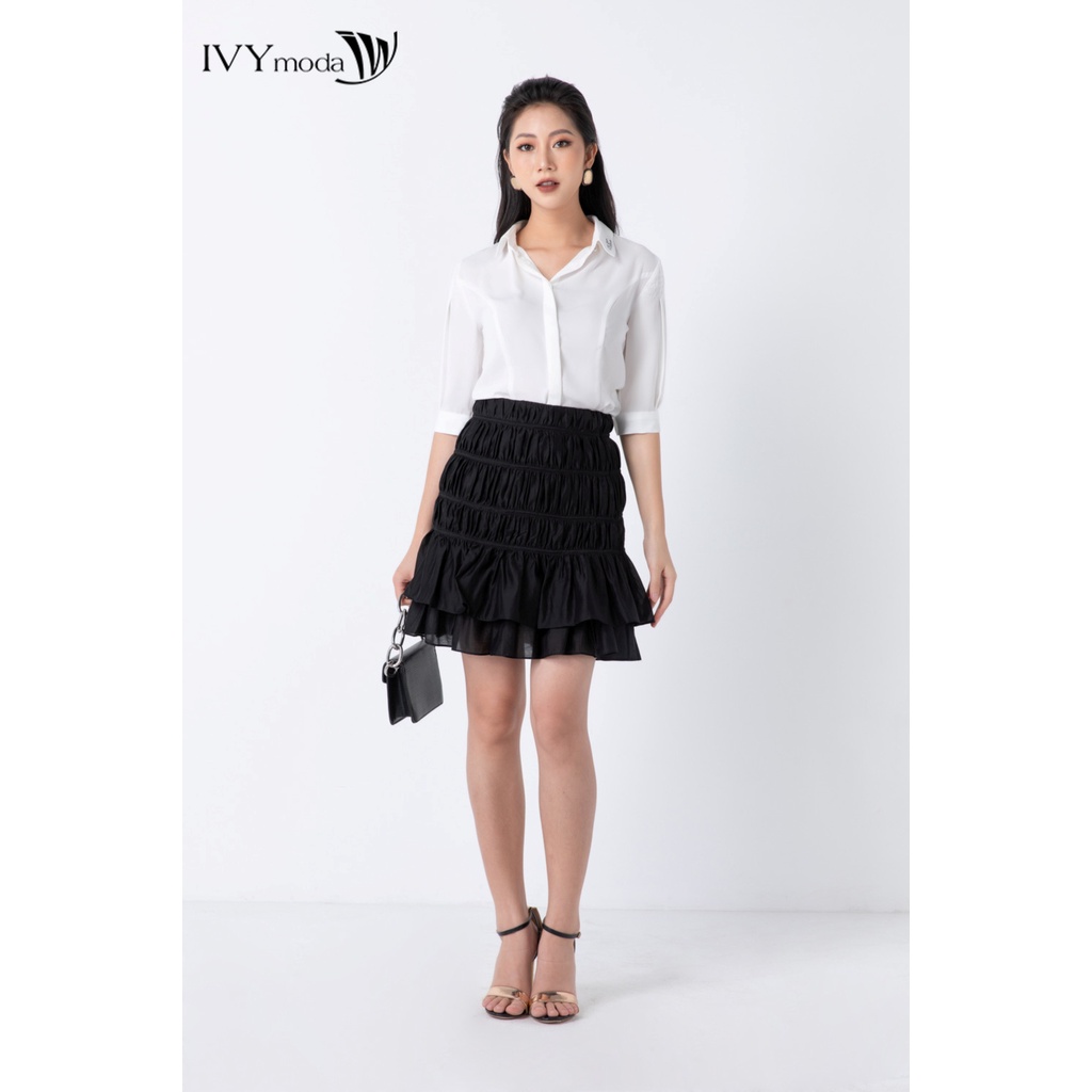 Chân váy ôm 2 lớp IVY moda MS 31B8713