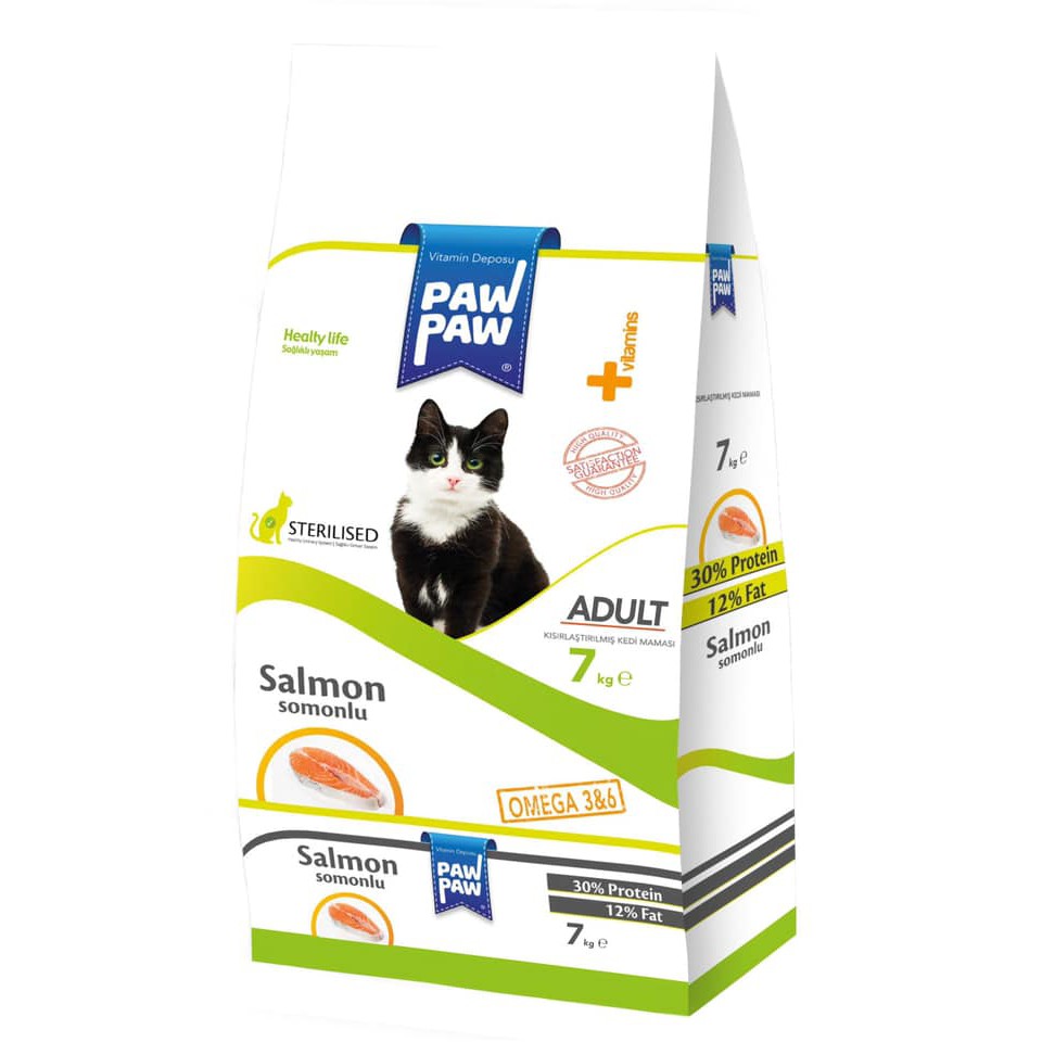 THỨC ĂN HẠT CHO MÈO CON VÀ MÈO TRƯỞNG THÀNH - PAW PAW ADULT CAT - THỔ NHĨ KỲ - Jpet shop