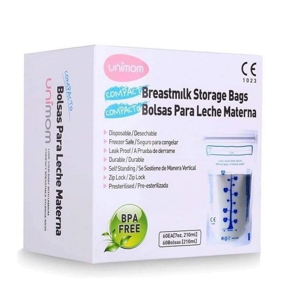 Túi trữ sữa UNI 210ml Hàn Quốc không có BPA an toàn cho em bé