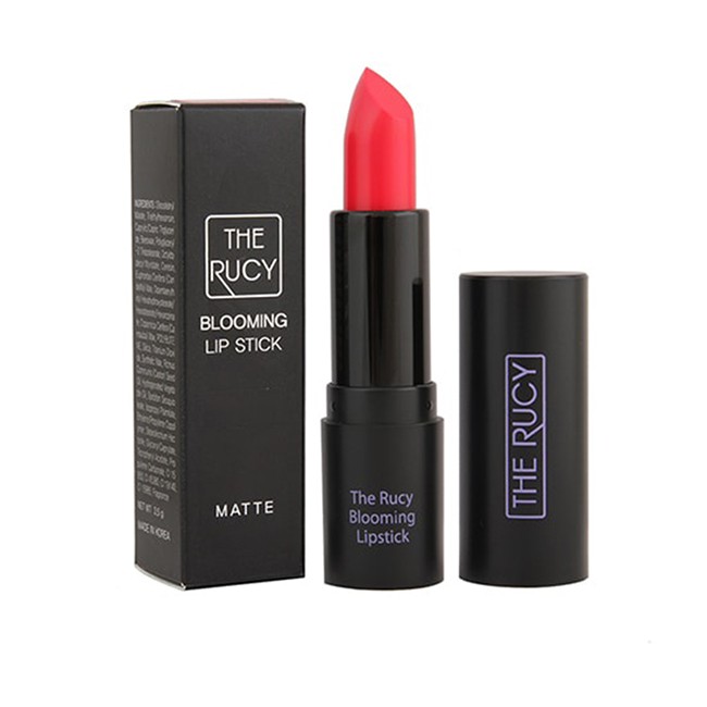 Son Matte bền màu The Rucy Blooming Lipstick 3.5g màu 3 Strawberry Pink