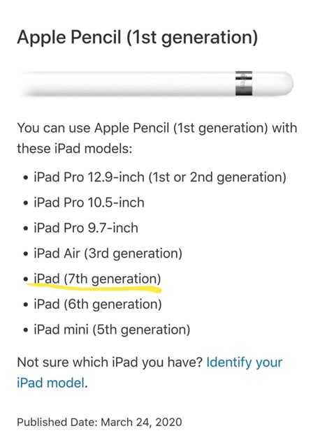 Bút Apple iPad pencil 1 [New seal]