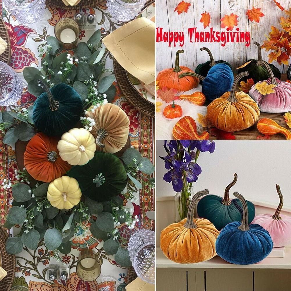 Bí Ngô Nhồi Bông Mềm Mại Trang Trí Halloween