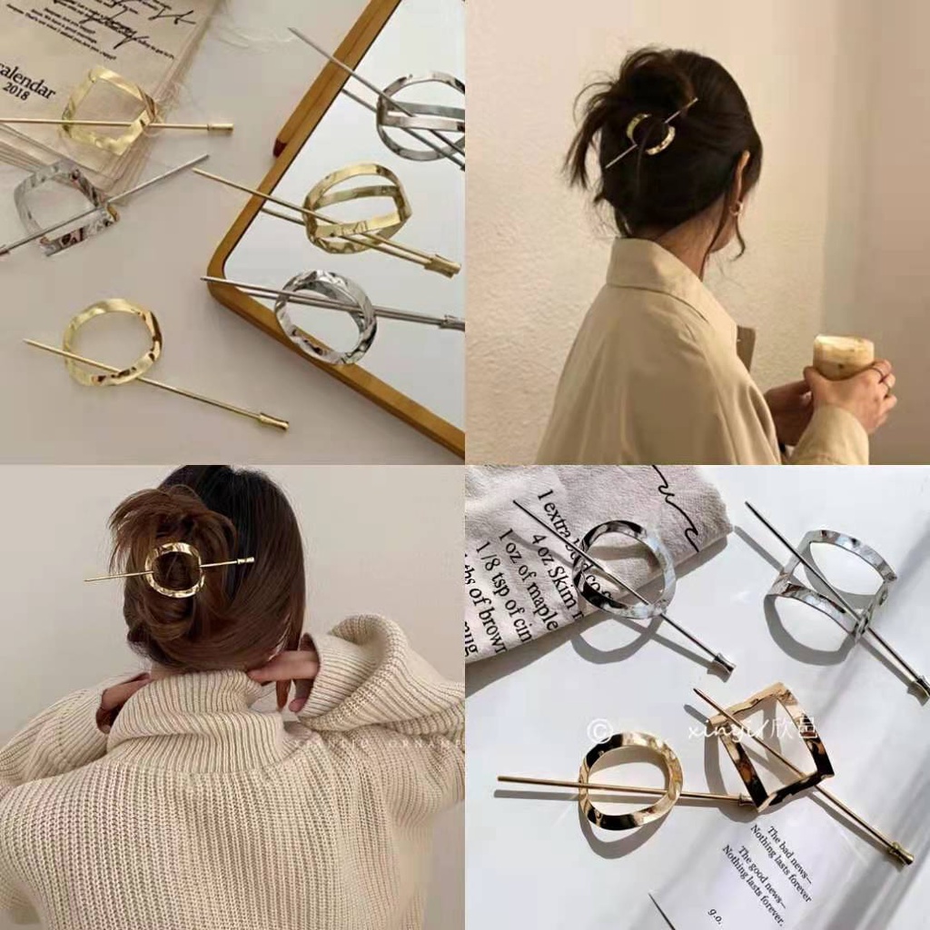 Trâm Cài Tóc HGVN Bằng Kim Loại Thiết Phong Cách Hàn Quốc Thanh Lịch