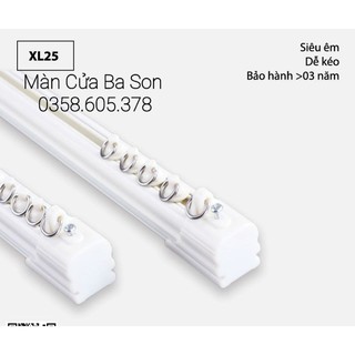 THANH RAY TRƯỢT nhôm sơn tĩnh điện  CÓ LÕI CHỐNG ỒN ĐẦY ĐỦ PHỤ KIỆN CHO RÈM, MÀN CỬA