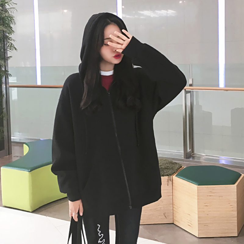 SUXI Áo Sweater Màu Trơn Thời Trang Thu Đông Xinh Xắn Cho Nữ